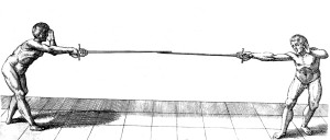 This is the first illustration of Mr. Nicolletto Giganti treatise.