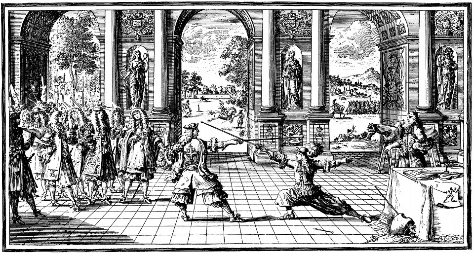 Fencing at court
