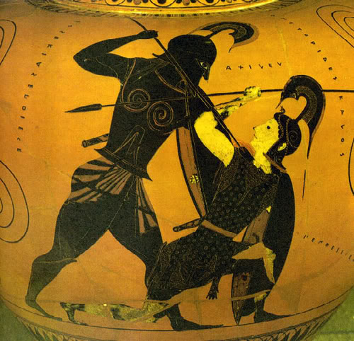 Bk XXII:247-366 The death of Hector