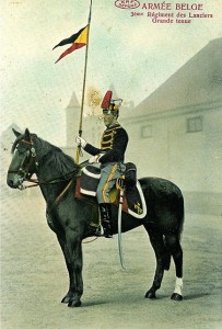 Belgian Lancer, third regiment Source: Préaux Frères collection J. de Faudeur
