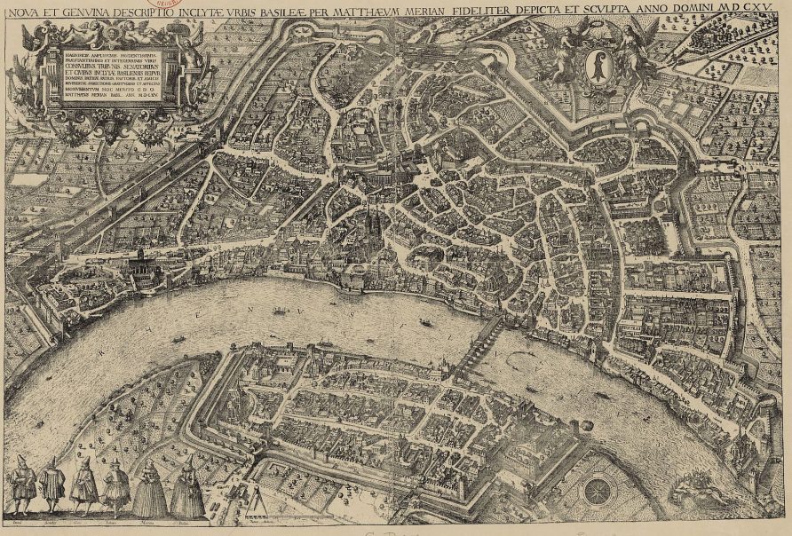 Basel in 1615, by Matthüs Merian d.Ä.