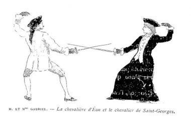 M & Mme Gabriel as the Knights Saint-Georges and d'Eon