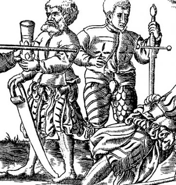 brun-franz-isaac-lange-spiess-dussacken-feder-1555-1610 (How long should a longsword be?)
