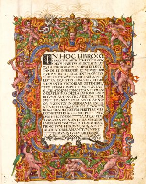 mair-frontispice-cod-icon-393-1542 (The Secret Fechtbuch of the Little Fuggers.)