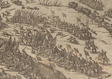 Hogenberg-Sieg-Moritz-von-Oraniens-bei-Turnhout-1597-detail (The history of Joachim Meyer’s fencing treatise to Otto von Solms.) Hogenberg-Sieg-Moritz-von-Oraniens-bei-Turnhout-1597-detail (The history of Joachim Meyer’s fencing treatise to Otto von Solms.)
