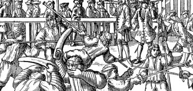 Die-wohlabgerichteten-Federfechter-und-Marxbruder-1689-DETAIL (Doing what we are told or what we are taught?)