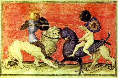 13-Sun-and-Moon-fighting,-Aurora-consurgens (The Rose and the Pentagram)