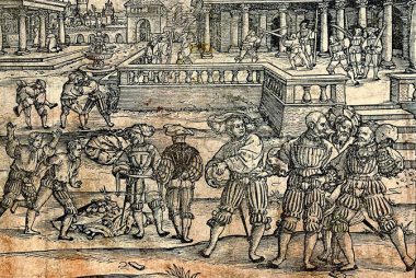 Beham-Hans-Sebald-Sonne-03-1530-1540-DETAIL (The Dussack – a weapon of war)