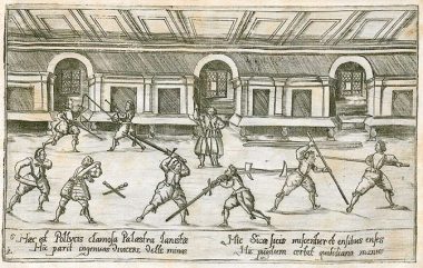 Duke-of-Wurttembergs-new-college-of-study-exercises-at-Tubingen-1626 (The Dussack – a weapon of war)