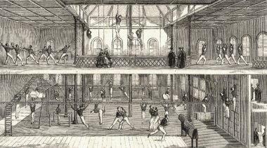 gymnasium-blue-boar-street-illustrated-london-news-nov5-1859. (In memory of Cpt. Alfred Hutton)