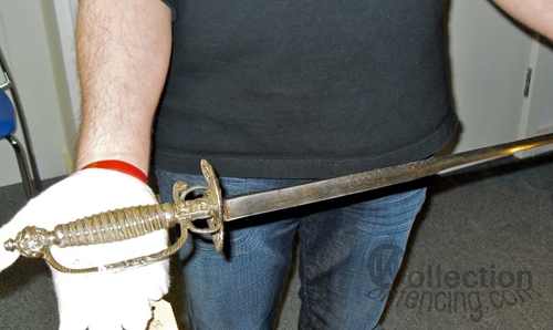 In the hands there is perfectly balanced colichemarde, agile and dangerous. "Royal Armouries", Leeds, UK. In the hands there is perfectly balanced colichemarde, agile and dangerous. "Royal Armouries", Leeds, UK.