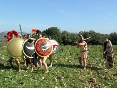 5196564892_792e47c455 (The use of sword behind the shield wall and phalanx)