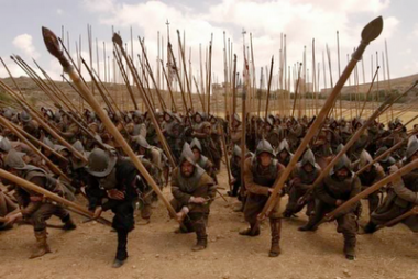 swissphalanx (The use of sword behind the shield wall and phalanx)