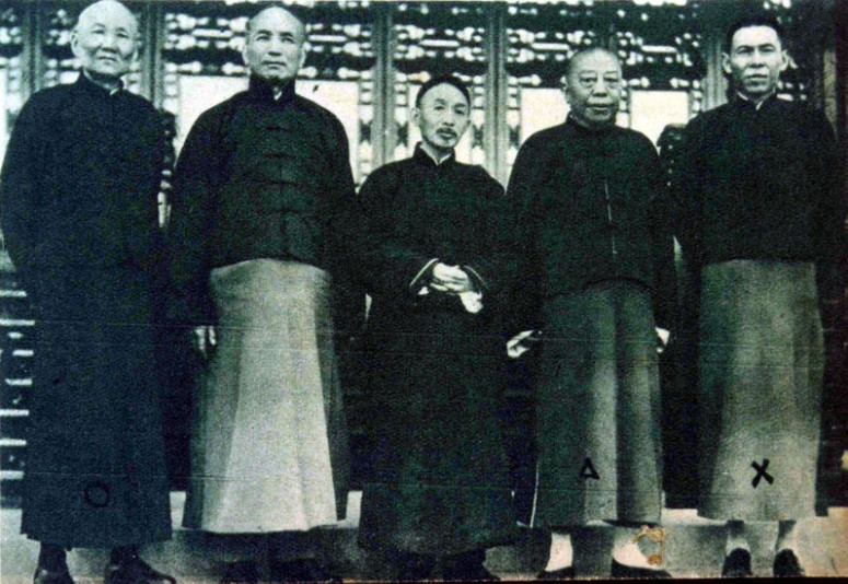 The Green Gang Triad, led by 'Big Ears' Du Yuesheng (far right)