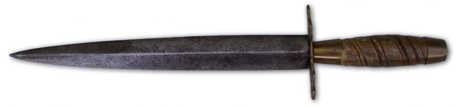 plug-bayonet-1700s-red (The KA-BAR and the Fairbairn-Sykes: two fighting children of different philosophies)