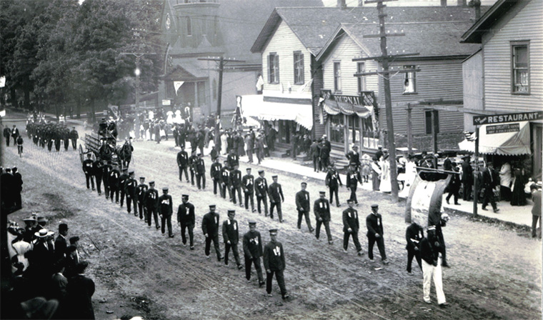 Parade in Franklinville, July 3, 1909