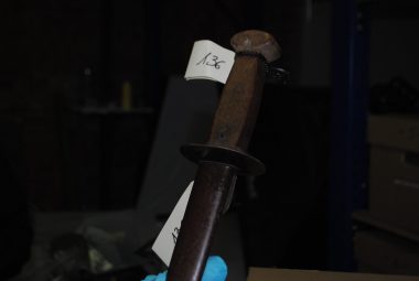 ‘home made’ dagger (The use of the sword in the Great War: Faded glory or deadly efficiency?)