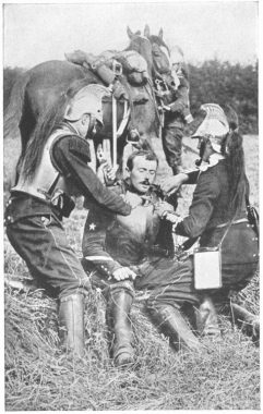 French wounded cuirassier (The use of the sword in the Great War: Faded glory or deadly efficiency?) French wounded cuirassier (The use of the sword in the Great War: Faded glory or deadly efficiency?)