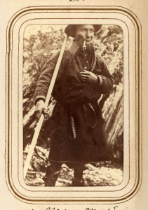 Nils Pålsson "means less", 36 years. Sami from Tuorponen, Norway. From Lotten von Düben's photos from ethnological expedition to Samiland, 1868.