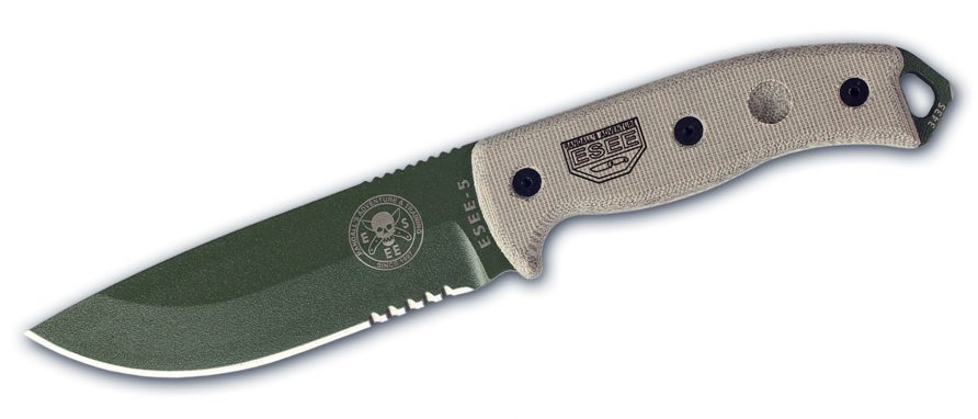 ESEE-5S-OD (Review: ESEE-4, ESEE-5 & ESEE-6 knives) ESEE-5S-OD (Review: ESEE-4, ESEE-5 & ESEE-6 knives)