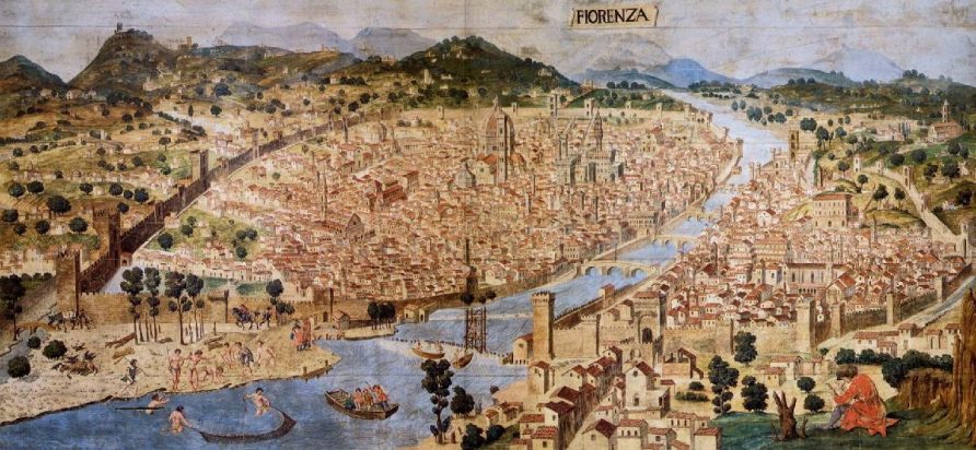 Florence_aerial-view_1490 (Resources on Medieval Literacy Part III)
