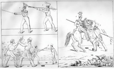 Christmann plate 10 (The use of the saber in the army of Napoleon: Part II)