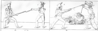 Christmann plate 9 (The use of the saber in the army of Napoleon: Part II)