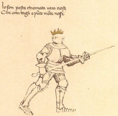 True Cross stance from Novati (Florius de Arte Luctandi: Challenges and Discoveries in a Contemporary Latin Translation of Fiore dei Liberi) True Cross stance from Novati (Florius de Arte Luctandi: Challenges and Discoveries in a Contemporary Latin Translation of Fiore dei Liberi)