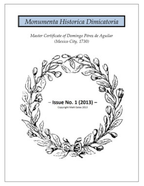 (Monumenta Historica Dimicatoria #1)
